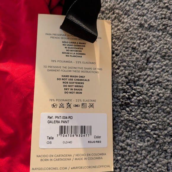 NWT Maygel Colonel Red Galera Pant - Picture 5 of 6